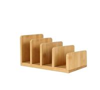 NONDK Soporte Organizador de Libros de Cocina, Estante Vertical para Libros de 4 Ranuras para Encimera de Cocina, Soporte para Libros y Organizador de Carpetas