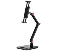 NONDK Soporte para Monitor Portátil Soporte Giratorio Ajustable de 360° Soporte para Tableta Compatible con Soporte de Abrazadera de Escritorio para Tableta