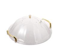 NONDK Soporte para Tartas, Bandeja Redonda con Tapa, Bandeja Multiusos con Asa para Té, Desayuno, Oficina, Mesa de Centro Grande