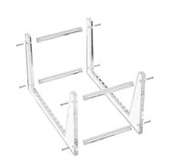 NONDK Soporte para Transparente para Almacenamiento de Álbumes de Escritorio, Estante de Exhibición de Acrílico