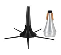 NONDK Soporte para Trompeta, Kit de Sordina para Trompeta, Plegable, Desmontable y Estable.