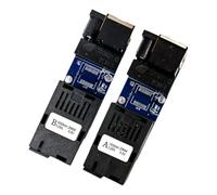 NONDK Super Mini FTTH 1 Par Gigabit Convertidor de Medios de Fibra Óptica 100/1000Mbps Monomodo Fibra Única Puerto SC 20KM PCBA