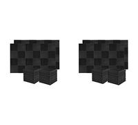 NONDK Tablero de Aislamiento de Sonido de 120 Piezas, Espuma de Estudio de Aislamiento de Sonido, para Tablero de Aislamiento de Sonido de Pared, para Estudio Casa, 2,5X 30X 30cm