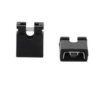 NONDK Tapa de Puente con Abertura de Paso de 2,54 mm Tapa de Cortocircuito Multifuncional Negra Bloque de ConexióN de Puente de Clavija de Bloque de Cortocircuito
