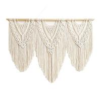 NONDK Tapiz Bohemio de Cuerda de AlgodóN Bohemio Tejido a Mano para Colgar en la Pared de Macramé, DecoracióN del Hogar