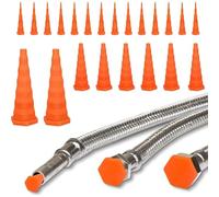 NONDK Tapones Hidráulicos, 22 Tapones de Goma Cónicos en 3 Tamaños, Tapones para Mangueras Hidráulicas de Aceite para Tuberías, Protección Fugas.