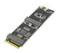 NONDK Tarjeta Adaptadora M.2 NVMe A Doble M.2, la Tarjeta Adaptadora NVMe A Doble M.2 Soporta el Bus PCIe, Añade WiFi/Bluetooth y un Slot NVMe Extra Al Puerto M.2 NVMe.