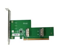 NONDK Tarjeta Adaptadora PCIe 5.0 16x A MCIO, Tarjeta Gráfica GPU, Adaptador de Expansión GPU Externo para Placa Base de Servidor.