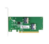 NONDK Tarjeta Adaptadora PCIe X16 de Doble Canal A 2X SlimSAS SFF-8654 8i Adaptador de Extensión XIC PE4165 PCI4.0