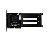 NONDK Tarjeta Adaptadora SSD PCIe 5.0 Gen5 X4 A EDSFF E1.S/E3.S, Adaptador de Disco Duro PCI-e 5.0 4X A U.2 U.3 con Soporte