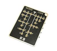 NONDK Tarjeta de Código Morse Pro, Estilo PCB Profesional con LED Interactivos y Botones de Señal para el Aprendizaje del Código Morse en Adultos