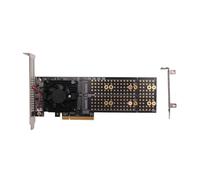 NONDK Tarjeta de Expansión PCIe M.2 Split-Free PLX8747, Módulo Integrado Compatible con Cuatro Ranuras SSD M.2 de Media o