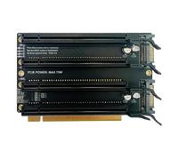 NONDK Tarjeta de Expansión PCIe X16 A X4x4x4x4 PCI-e 3.0 X16 1 A 4 Adaptador Gen3 Puerto de Alimentación SATA