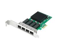 NONDK Tarjeta de Red de 4 Puertos PCI Express X1 A RJ45 RTL8111H Chip 10/100/1000Mbps Tarjeta LAN Gigabit Ethernet para PC de Escritorio