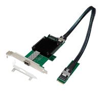 NONDK Tarjeta de Red de Fibra Óptica 10G para Computadora Industrial M.2 A 10G B+ M + Chip X520 JL82599EN para Adaptador de Red de Servidor