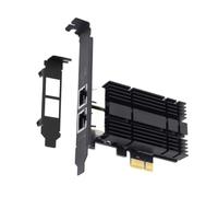 NONDK Tarjeta de Red PCIE de 2,5 G A RJ45 con Chipset I226, Puertos Gigabit Ethernet Duales, Adaptador de Red de 100/1000/2500 Mbps para PC.
