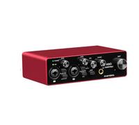 NONDK Tarjeta de Sonido Profesional ASIO Audio de 2 Canales con Interfaz de Audio USB, Tarjeta de Sonido Externa para Grabación en Directo