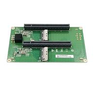 NONDK Tarjeta Elevadora con Dos Ranuras MCIO 8I A Dos PCIe5.0 X16 y Conector de Alimentación de GPU ATX de 2x3 Pines