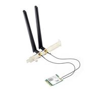 NONDK Tarjeta Inalámbrica WiFi 6E AX210 de Triple Banda con Antena de 8 DB, BT5.3, 5 GHz/6 G/2,4 G, 5374 Mbps, con Soporte de