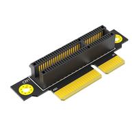NONDK Tarjeta Vertical PCI-e 4 X 3.0 de 90 Grados Invertida Macho A Hembra para Servidor 1U (Dirección de Instalación hacia la CPU)