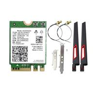NONDK Tarjeta WiFi 6 AX200NGW + Antena 10DBI 2.4G 5Ghz Adaptador Bluetooth 5.2 WiFi 2974Mbps Tarjeta de Red Inalámbrica para Win10/11