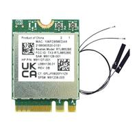 NONDK Tarjeta WiFi RTL8852BE Inalámbrica con Antena Incorporada AX1800 WIFI6 WLAN 802.11ax Bluetooth 5.2 de Doble Banda 2.4G+5G WLAN
