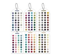 NONDK Tarjetas de Análisis de Color de Acrílico Doble Cara Herramienta de Compras de Maquillaje y Atuendo