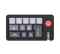 NONDK Teclado Mecánico Digital Teclado RGB Intercambiable en Caliente Teclado Mecánico para Juegos con Cable Macro Joystick Personalizado Negro