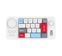 NONDK Teclado Mecánico para Juegos con Cable, Joystick Macrodefinido de 19 Teclas, Doble Rueda RGB, Intercambiable en Caliente, Macrodefinido para Win10 B