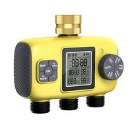 NONDK Temporizador Automático de Riego de 3 Salidas para Jardín, de Riego con Control Independiente, Herramientas de Programación de Aspersores.