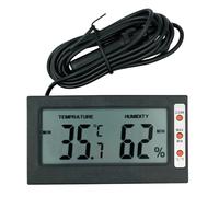 NONDK Termómetro Electrónico Digital LCD, Higrómetro, Medidor de Temperatura y Humedad, Sensor, Detector para Interiores.