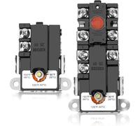 NONDK Termostato para Calentador de Agua, Termostato Eléctrico para Calentador de Agua de Doble Elemento, Compatible con la Mayoría de los Calentadores de Agua.
