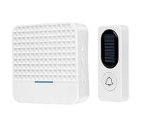 NONDK Timbre Inalámbrico con Energía Solar, 38 Timbres, Resistente Al Agua y de Larga Distancia, Enchufe Europeo.