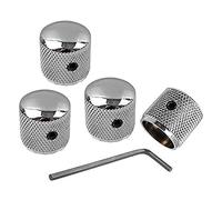 NONDK Tono de Volumen de Metal de 4 Piezas Tono Perillas de Control de Velocidad de Guitarra con Tornillos para LP Guitarra EléCtrica o Bajo