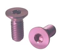 NONDK Tornillo de Titanio para Portabotellas de Bicicleta M5 X 12 mm, Tornillos para Portabotellas de Bicicleta, Tornillos para Portabotellas de Bicicleta, Foto en Color