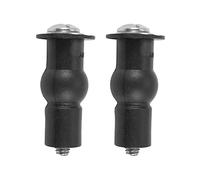 NONDK Tornillo tuerca de pozo de fijacion de agujero de bisagra de asiento de fijacion parte superior de asiento de inodoro caucho espalda a la pared Par