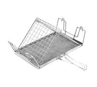 NONDK Tostadora Portátil Plegable de Acero Inoxidable para Camping, Senderismo y Picnics, Rejilla de Alambre Versátil para Hornear.