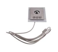 NONDK Trackball de Metal con Botones de Ratón Industriales de 38 mm para Montaje en Panel de Material de Acero Inoxidable, A Prueba de Explosiones, USB