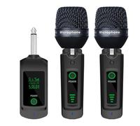 NONDK Transceptor de Micrófono Inalámbrico 2.4G, Cápsula de Micrófono Dinámico, Mezclador de Audio, de PA, Adaptador UHF XLR de 6,35 Mm