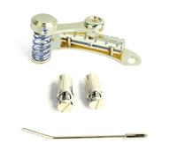 NONDK Trémolo con Cordal de Vibrato para Guitarra, Unidad de Trémolo de Cuerpo Plano, Puente de Vibrato para Guitarras Eléctricas LP, Dorado