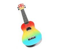 NONDK Ukelele Soprano para Principiantes, Ukelele de Tilo de 21 Pulgadas para Niños, Adultos, Guitarra Hawaiana, Estudiantes, Guitarra Infantil Arcoíris