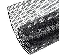 NONDK Universal para Parrilla de Coche 40" X 13" - Inserto de Rejilla Automotriz de Aleación de Aluminio, Orificio de Panal de Abeja para Parachoques, Espaciado 6 Mm, Color Negro
