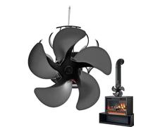 NONDK Ventilador de Estufa de Leña Sin Electricidad, Alimentado por, Silencioso, Ideal para Interiores, con Quemador de Leña A