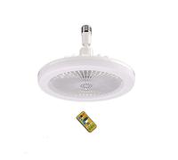 NONDK Ventilador de Techo con Control Remoto y Luz 30W LáMpara LED Ventilador Ventilador de Techo Silencioso Inteligente Base Convertidora E27