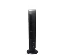 NONDK Ventilador de Torre LED de 2 Velocidades, Portátil, Eléctrico, de Pie, para Sala de Estar y Dormitorio, Color Negro.