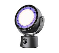 NONDK Ventilador Eléctrico Sin Aspas Circulador de Aire Inalámbrico Multifuncional Ventilador Silencioso para el Hogar Enfriador de Aire de Escritorio con Luz LED B