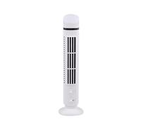 NONDK Ventilador Enfriador de Aire Portátil, Ventilador de Torre Aerodinámico con LED, Viento Potente, Ahorro de Espacio, Diseño Sin Aspas, Interfaz USB
