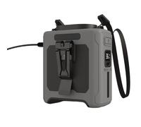 NONDK Ventilador Portátil de Cintura de 10000 MAh con Batería Externa, Iluminación LED, Ventilador de Cuello Colgante, 5 Velocidades, Potente Flujo de Aire, Color Gris.