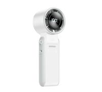 NONDK Ventilador Turbo Portátil con Pantalla Digital, Mini Ventilador Personal Recargable por USB para Viajes y Exteriores.