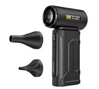 NONDK Ventilador Turbo Portátil de Alta Velocidad, 6000 MAh, Sin Escobillas, con Batería y Pantalla Táctil A